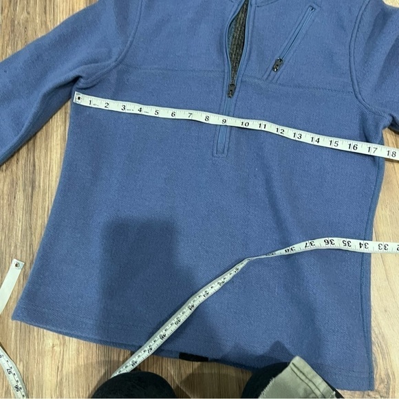 Ibex Wool 1/2 Zip Fleece Pullover Sweater Sweatshirt - Picture 7 of 10